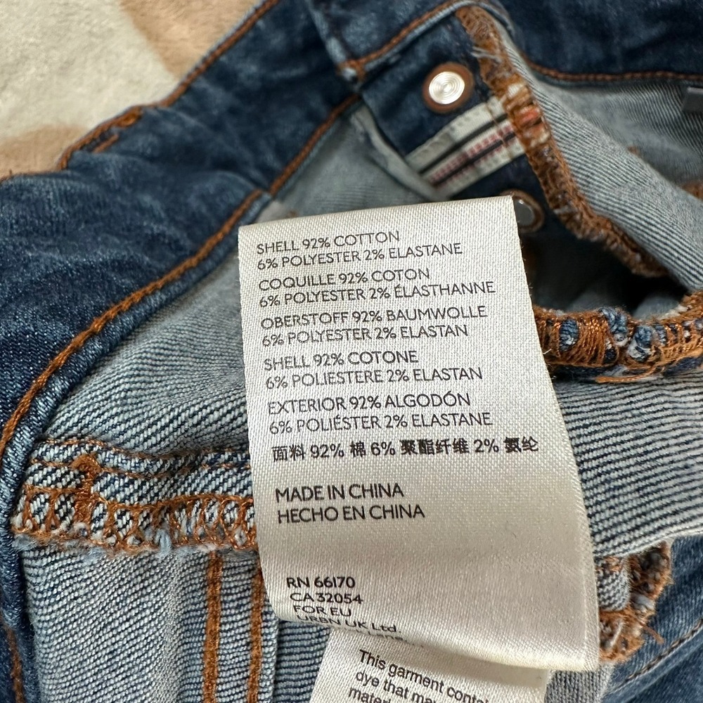 Anthropologie Pilcro High-Rise Trouser Bootcut Jeans Medium Wash Denim Size 31 - Picture 12 of 13